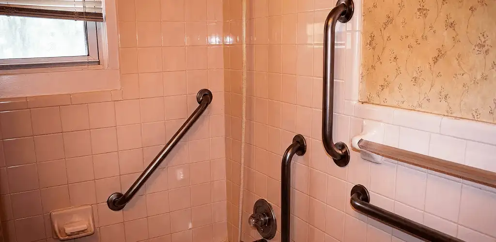 Shower grab bar installation for bathroom safety and accessibility in Wilmington, NC