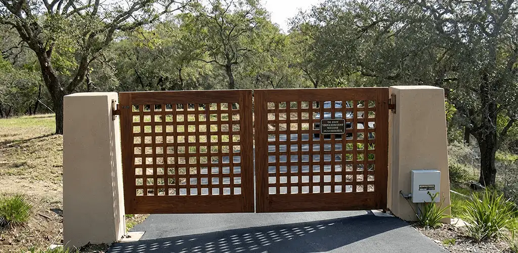 Driveway gate installation for a residential property in Wilmington, NC